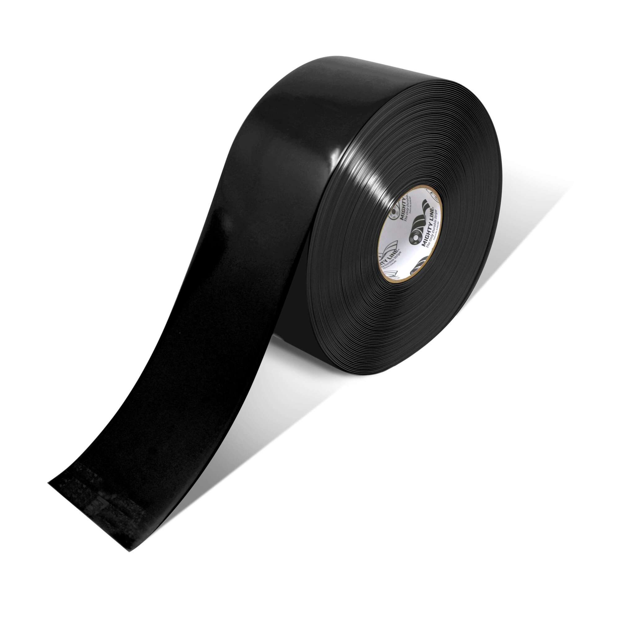 Mighty Line 4" BLACK Solid Color Tape - 100' Roll